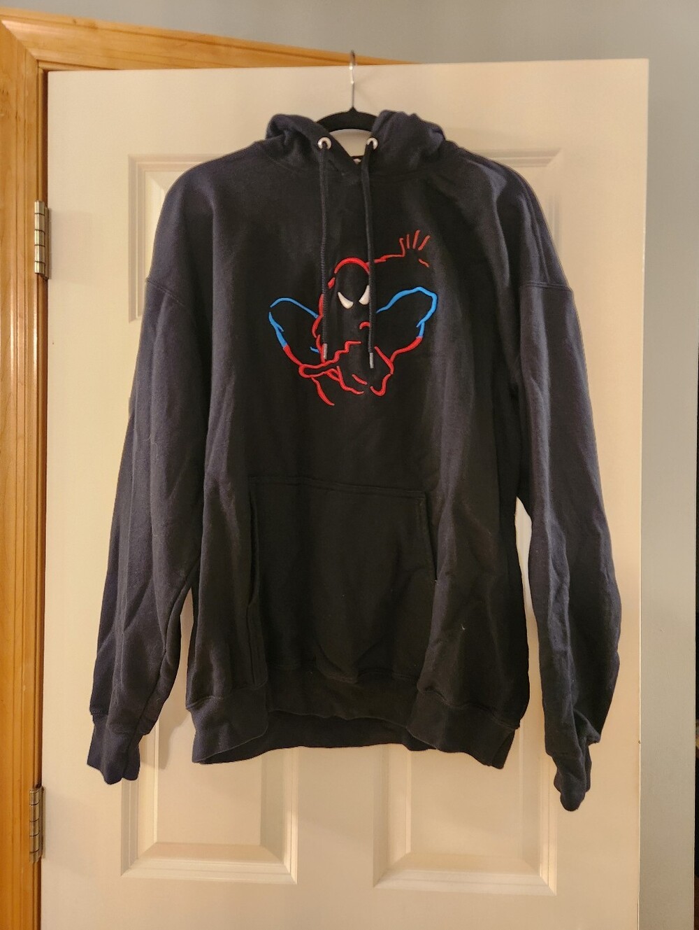Universal Navy Hoodie with Red & Blue Graphic Spiderman XL
